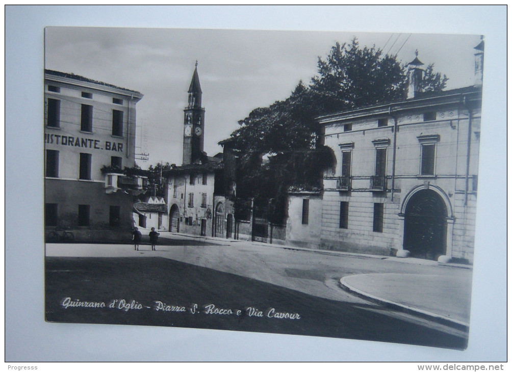 C5996B  CARTOLINA NON VIAGGIATA QUINZANO D'OGLIO - Brescia