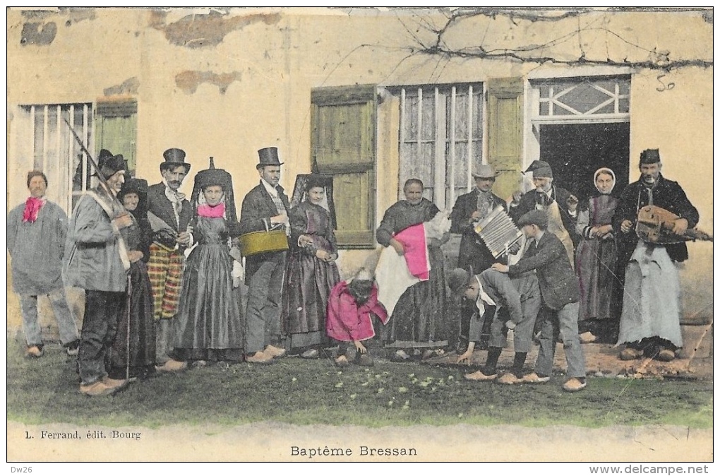 Les Scènes Villageoises - Baptême Bressan (Ain) - Edition L. Ferrand - Carte Colorée Non Circulée - Europa