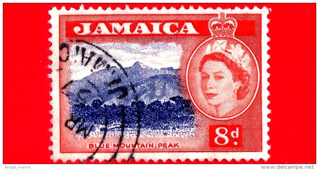 GIAMAICA - Jamaica -  1956 - Blue Mountain Peak - 8 - Jamaica (...-1961)