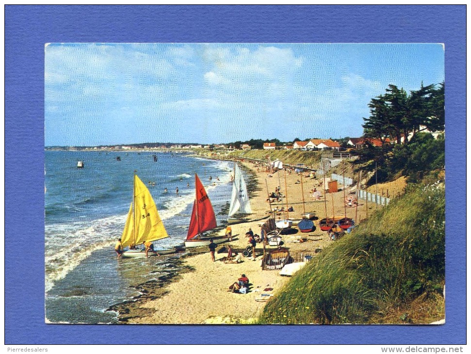 44 - LA PLAINE SUR MER - Club Nautique De Le Cormier - Plage Voilier  - Loire Atlantique - 2 Scans - La-Plaine-sur-Mer