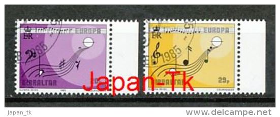 GIBRALTAR Mi.Nr. 487-488 EUROPA CEPT " Europäisches Jahr Der Musik " 1985 - Used - 1985