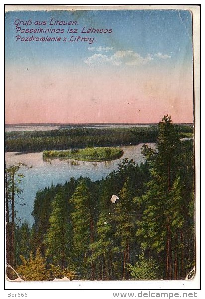 GOOD OLD LITHUANIA POSTCARD - Landscape - Lithuania