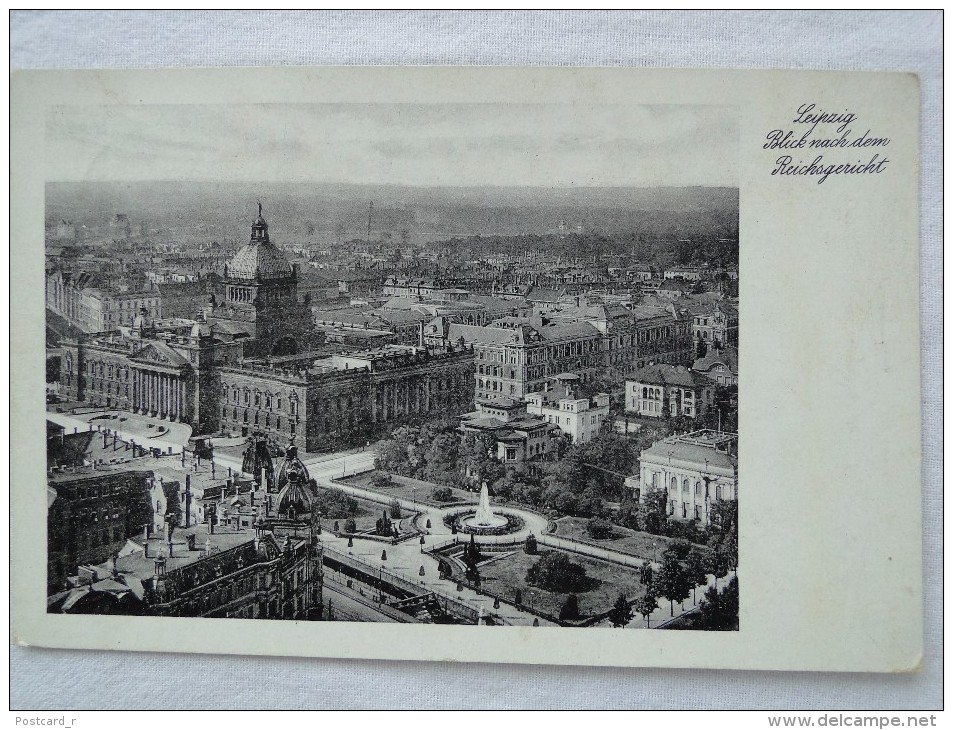 LEIPZIG Blick Nach Dem Reichsgericht  Stamp 1936  A7 - Leipzig