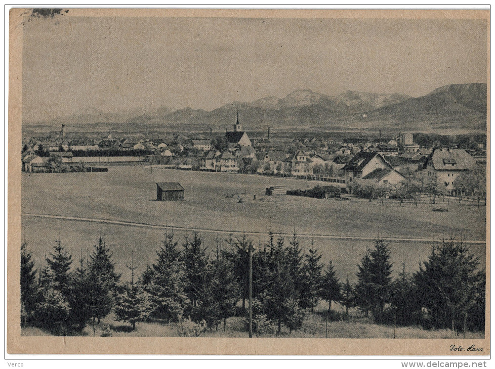 Carte Postale Ancienne D´ALLEMAGNE - ROSENHEIM - MIT KAMPENWAND - Rosenheim