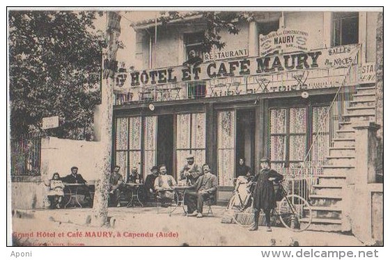 GRAND HOTEL ' Cafe Maury )belle Devanture - Capendu