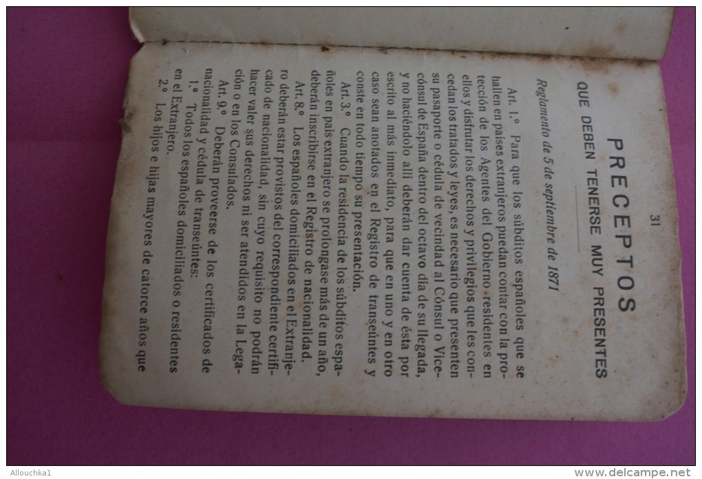 PASSPORT 1948 PASAPORTE ESPANA ESPAGNE DOCUMENTO HISTÓRICO+VIGNETTE VISA FISCAUX 900fr MINISTERE AFFAIRES ETRANGERE