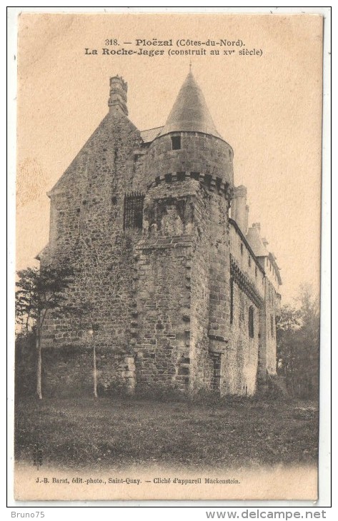 22 - PLOËZAL - La Roche-Jager - Barat 318 - 1905 - Ploëzal