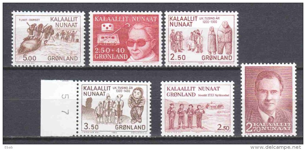 Greenland Gronland 1981-1984 Various Issues MNH - Nuevos