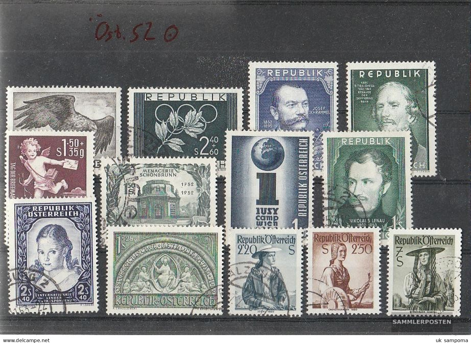 Austria 1952 Fine Used / Cancelled Complete Volume In Clean Conservation - Años Completos