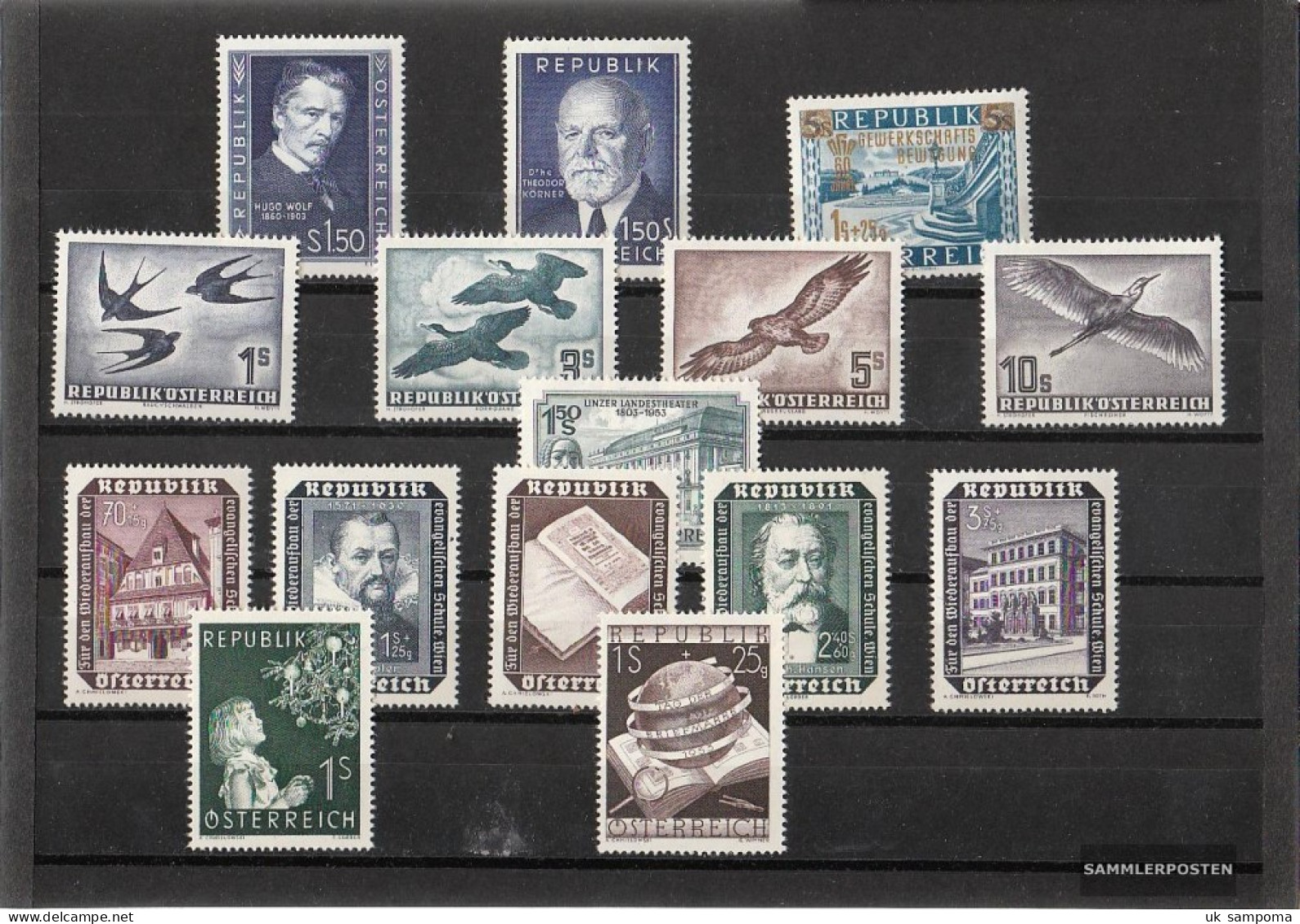 Austria 1953 Unmounted Mint / Never Hinged Complete Volume In Clean Conservation - Full Years