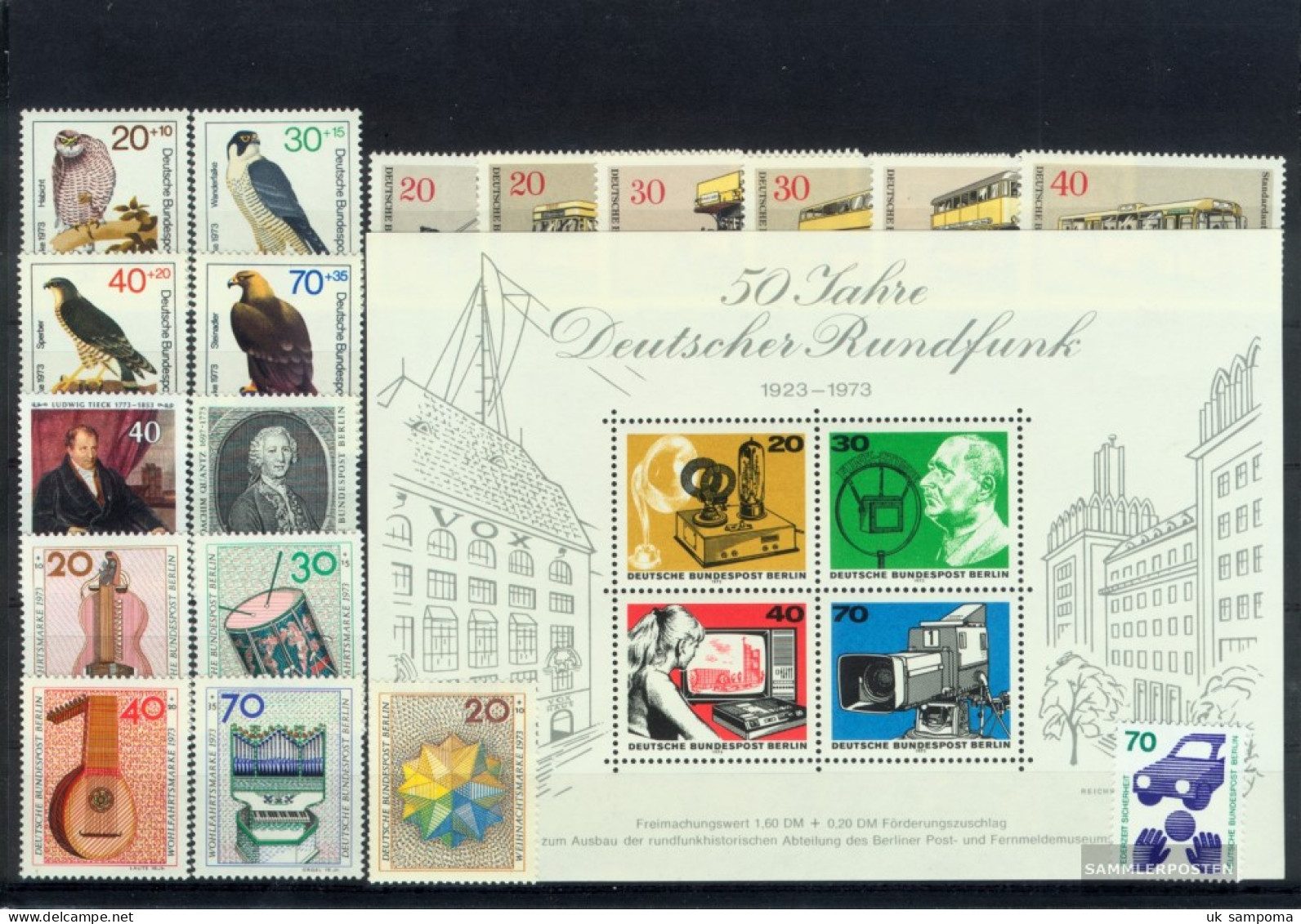 Berlin (West) 1973 Unmounted Mint / Never Hinged Complete Volume In Clean Conservation - Unused Stamps