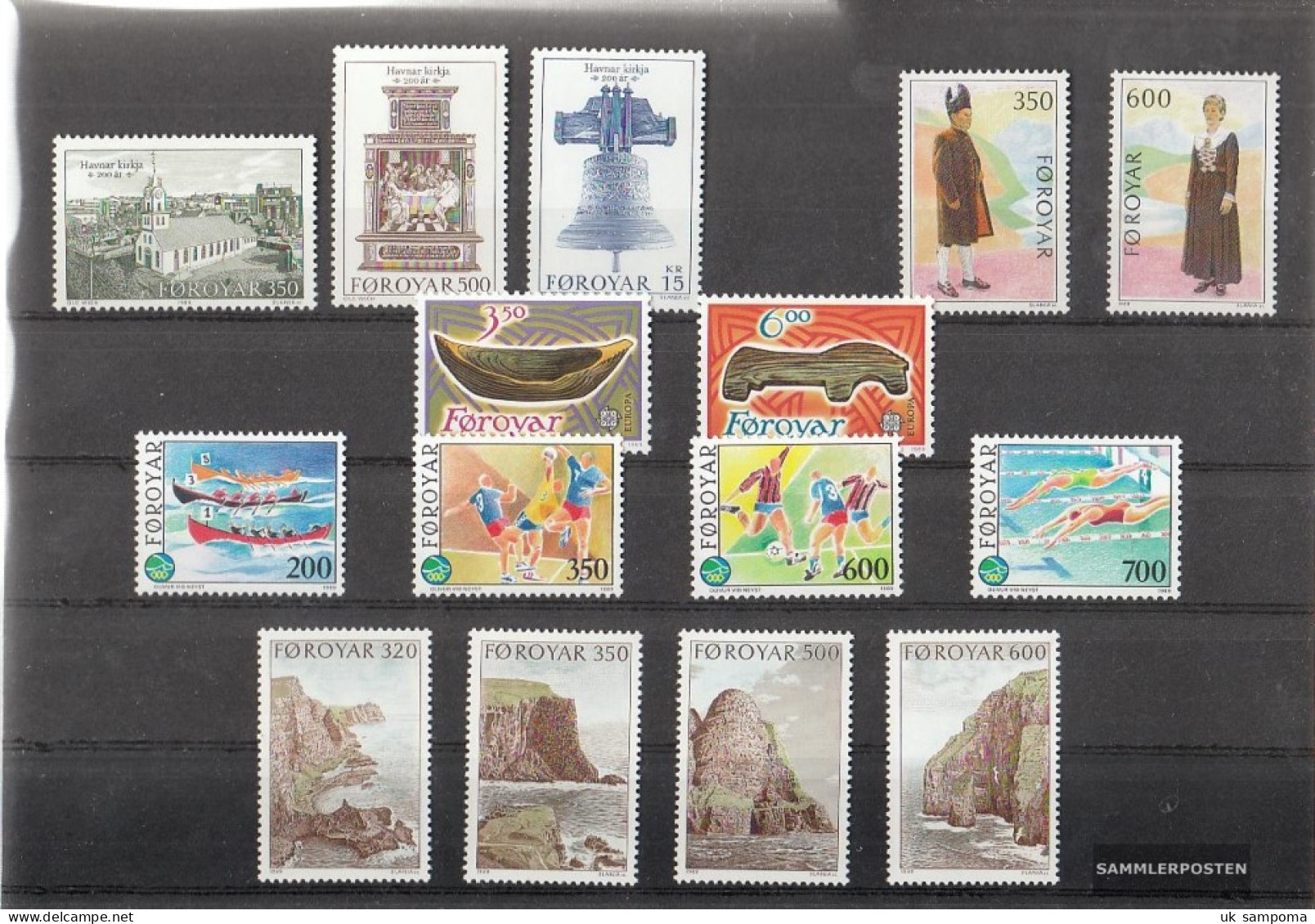 Denmark - Faroe Islands 1989 Unmounted Mint / Never Hinged Complete Volume In Clean Conservation - Full Years