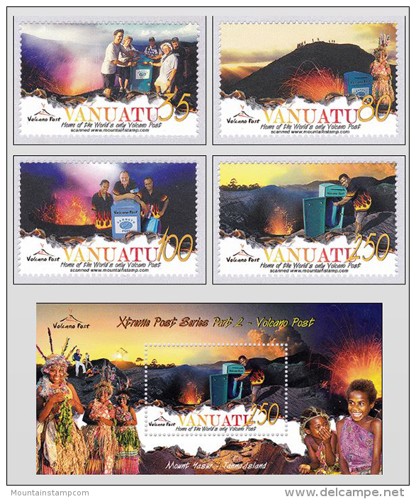 Vanuatu 2005 Volcano Post Series MNH - Vanuatu (1980-...)