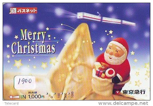 Carte Prépayée Japon NOËL (1900) MERRY CHRISTMAS  Prepaid Card Japan * Karte WEIHNACHTEN JAPAN * KERST NAVIDAD * - Noel