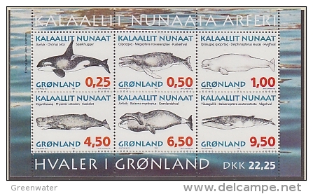 Greenland 1996 Whales M/s ** Mnh (F3586) - Blocks & Sheetlets