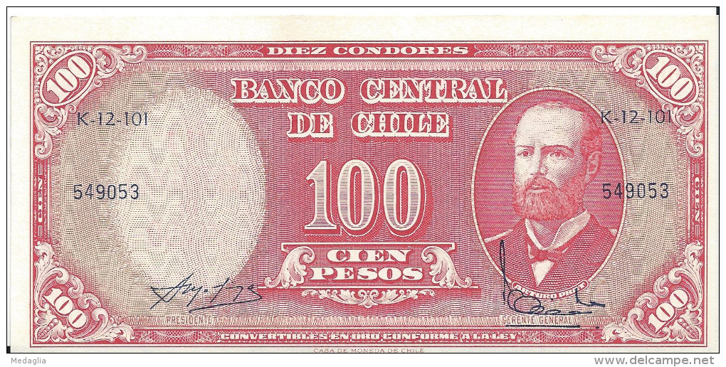 CHILI - 100 Pesos UNC - Chili