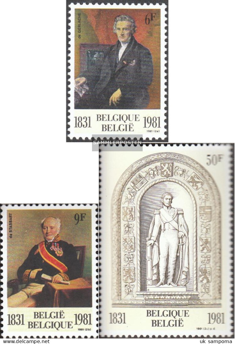 Belgium 2053-2055 (complete Issue) Unmounted Mint / Never Hinged 1981 150 Years Dynasty And Parliament - Unused Stamps