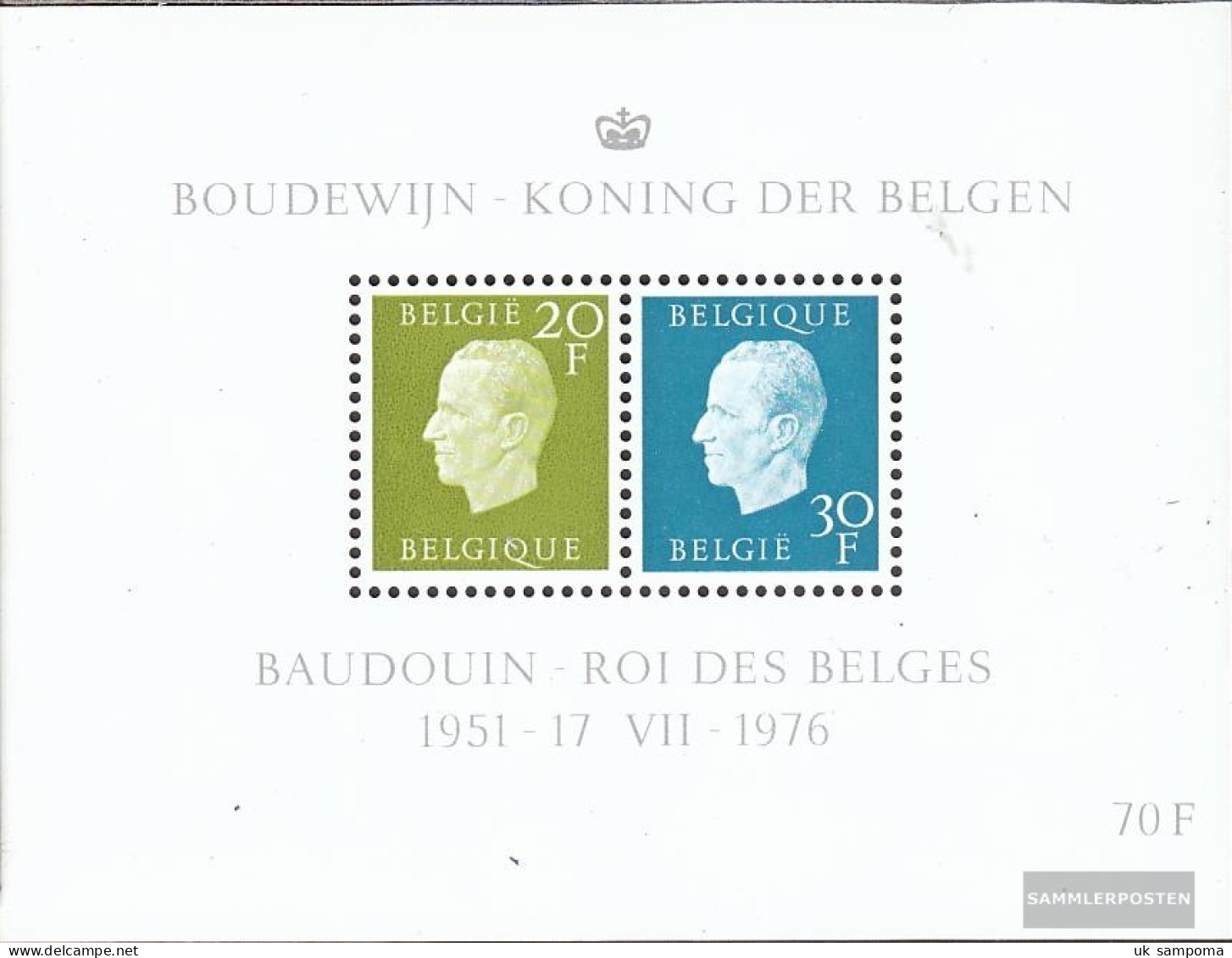 Belgium Block45 (complete Issue) Unmounted Mint / Never Hinged 1976 King Baudouin - 1961-2001