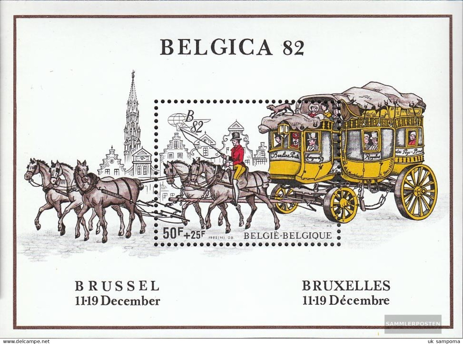 Belgium Block53 (complete Issue) Unmounted Mint / Never Hinged 1982 Belgica 82 - 1961-2001