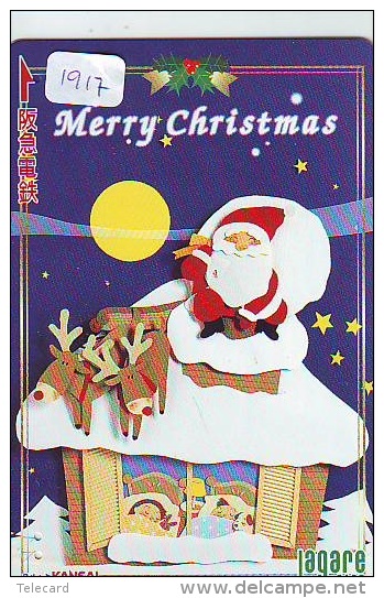 Carte Prépayée Japon NOËL (1917) MERRY CHRISTMAS  Prepaid Card Japan * Karte WEIHNACHTEN JAPAN * KERST NAVIDAD - Noel