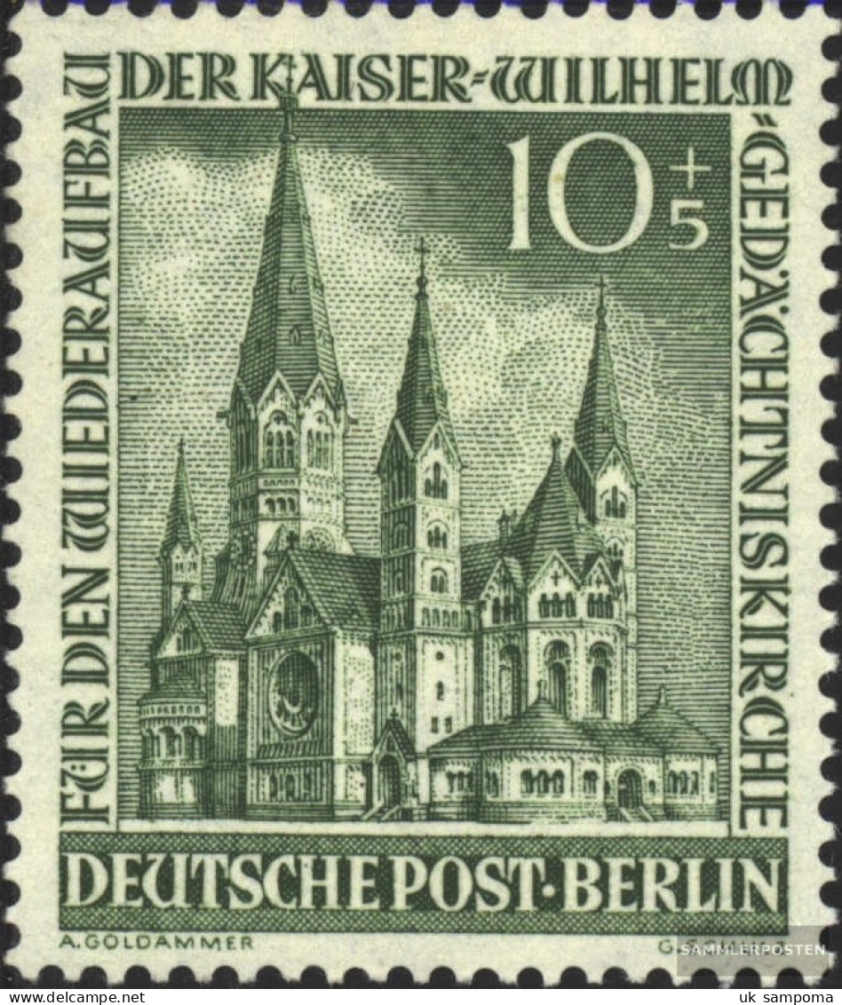 Berlin (West) 107 Unmounted Mint / Never Hinged 1953 Memorial Church - Unused Stamps