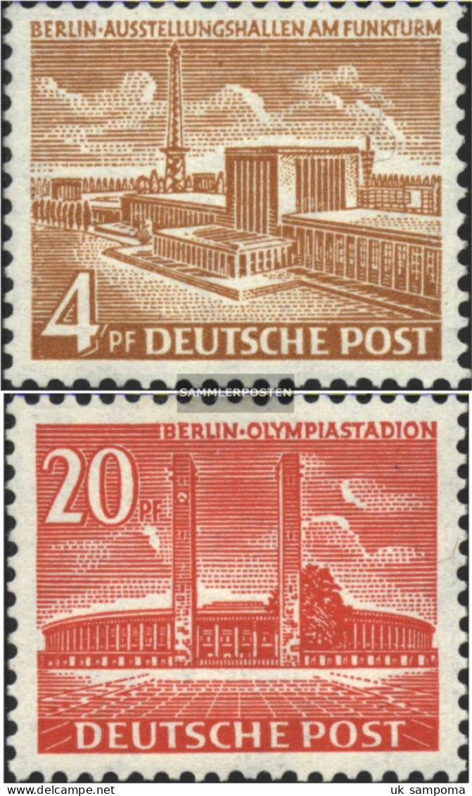 Berlin (West) 112-113 (complete Issue) Unmounted Mint / Never Hinged 1953 Berlin Buildings - Unused Stamps