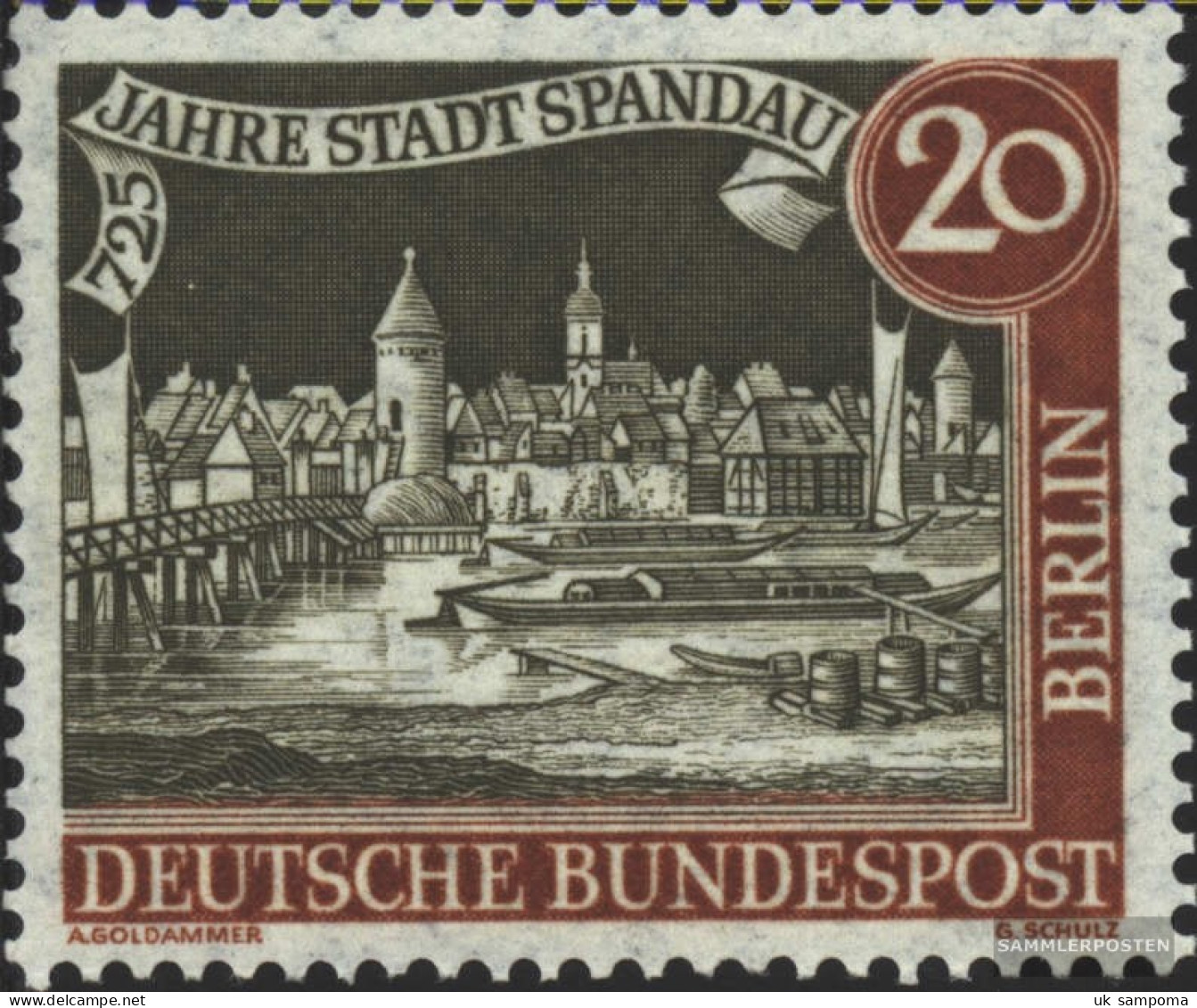 Berlin (West) 159 (complete Issue) Unmounted Mint / Never Hinged 1957 City Spandau - Unused Stamps