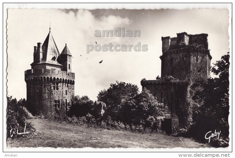 France - Elven (Morbihan) Chateau De Largoet C1950s Vintage Postcard CPA [8622] - Elven