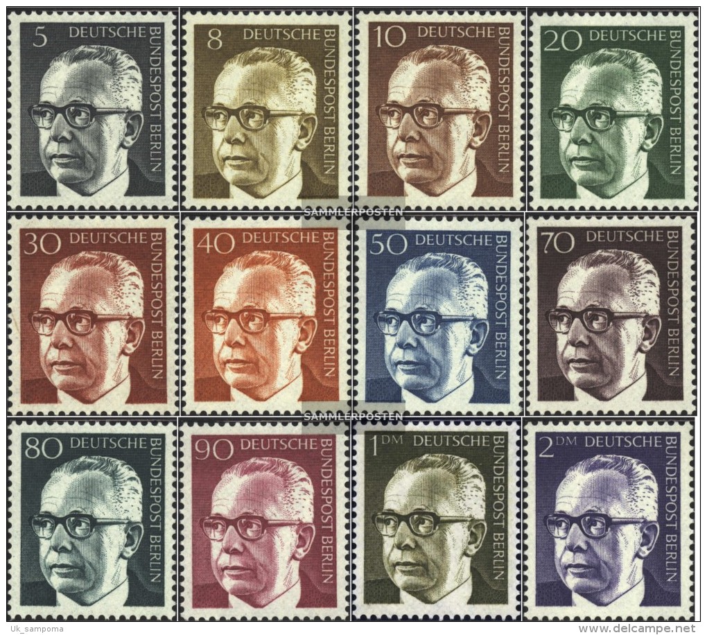 Berlin (West) 359-370 (complete.issue) Fine Used / Cancelled 1970 Gustav Heinemann - Used Stamps