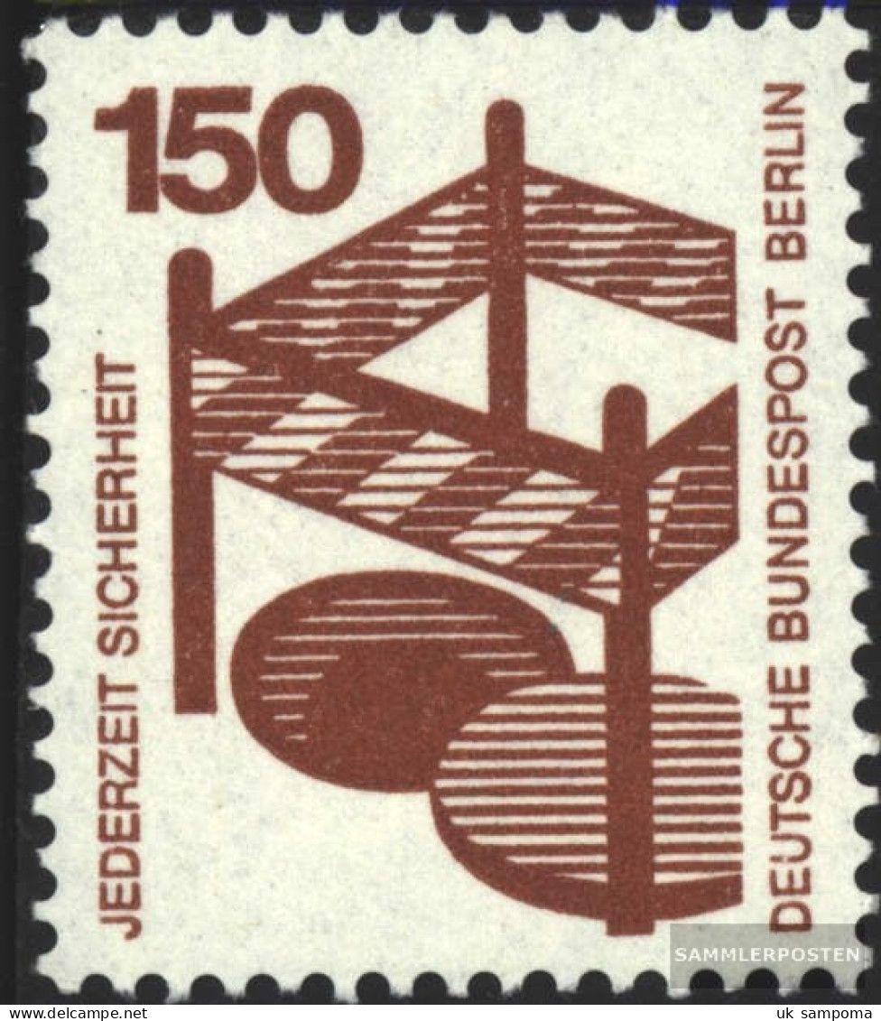 Berlin (West) 411A Ra With Black Counting Number Unmounted Mint / Never Hinged 1972 Accident Prevention - Unused Stamps