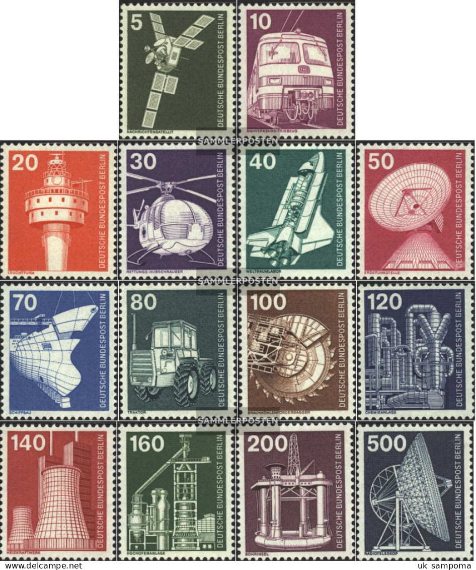 Berlin (West) 494-507 (complete.issue) Unmounted Mint / Never Hinged 1975 Industry And Technology - Unused Stamps