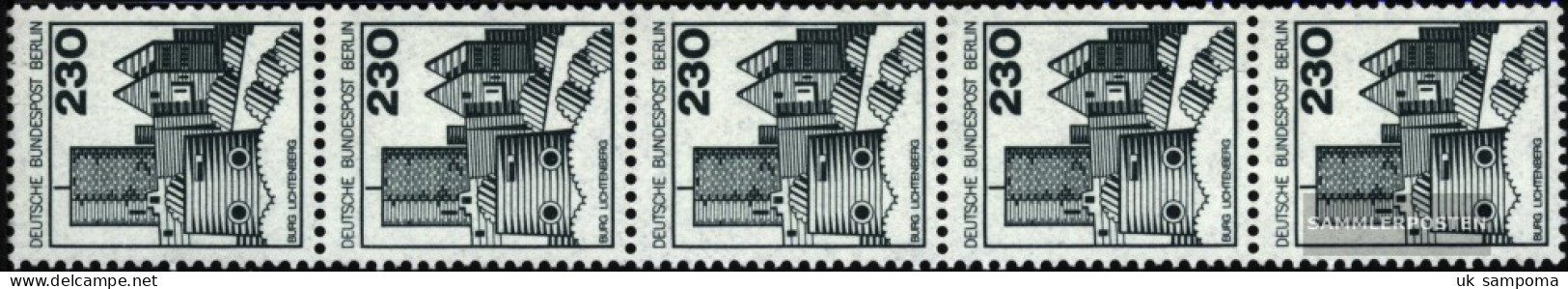 Berlin (West) 590R Five Strips Unmounted Mint / Never Hinged 1978 Fortresses And Castles - Nuevos