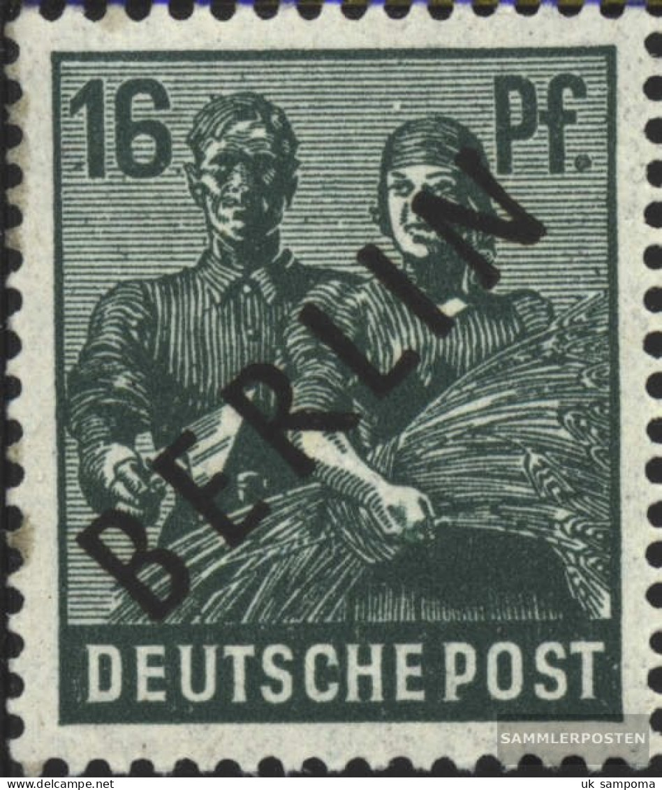 Berlin (West) 7 Unmounted Mint / Never Hinged 1948 Black Imprint - Unused Stamps
