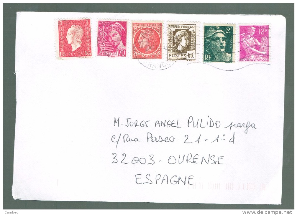 FRANCE LETTRE 2013  FRENCH MARIANNE  ( DIFFERENT STAMPS ) - Altri & Non Classificati