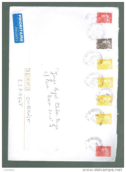 FRANCE LETTRE 2013  FRENCH MARIANNE  ( DIFFERENT STAMPS ) - Altri & Non Classificati