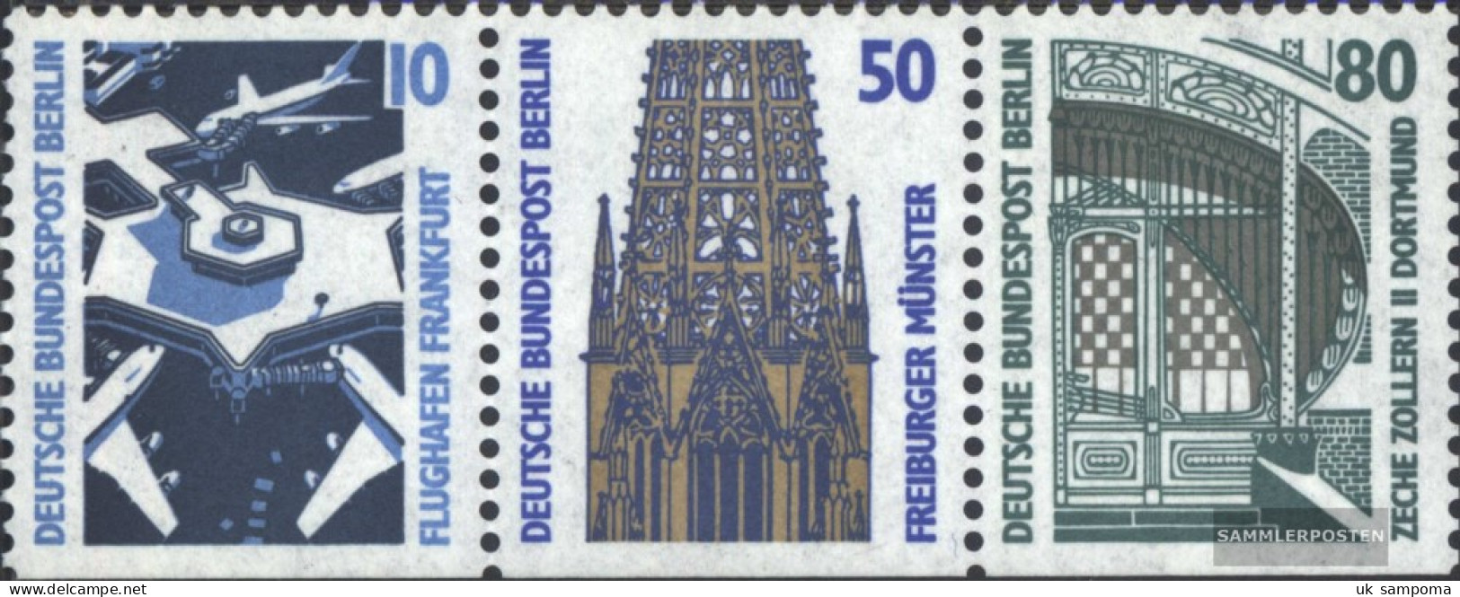 Berlin (West) W86 Unmounted Mint / Never Hinged 1989 Attractions - Se-Tenant