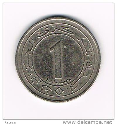 *** ALGERIA  1  DINAR  1987 - Algérie