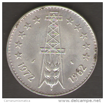 ALGERIA 5 DINARI 1972 10th Anniversary Of Independence AG SILVER - Algeria