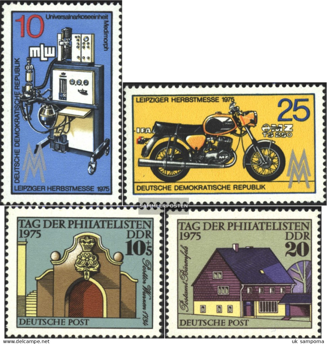 DDR 2076-2077,2094-2095 (complete Issue) Unmounted Mint / Never Hinged 1975 Autumn Fair, Philatelistentag - Unused Stamps