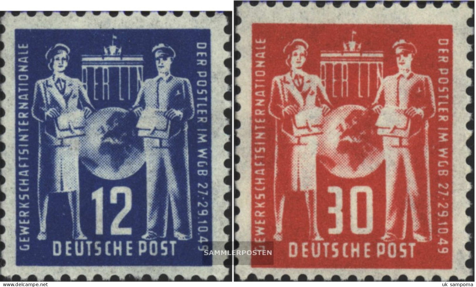 DDR 243-244 (complete Issue) Unmounted Mint / Never Hinged 1949 Conference Postal Union - Unused Stamps