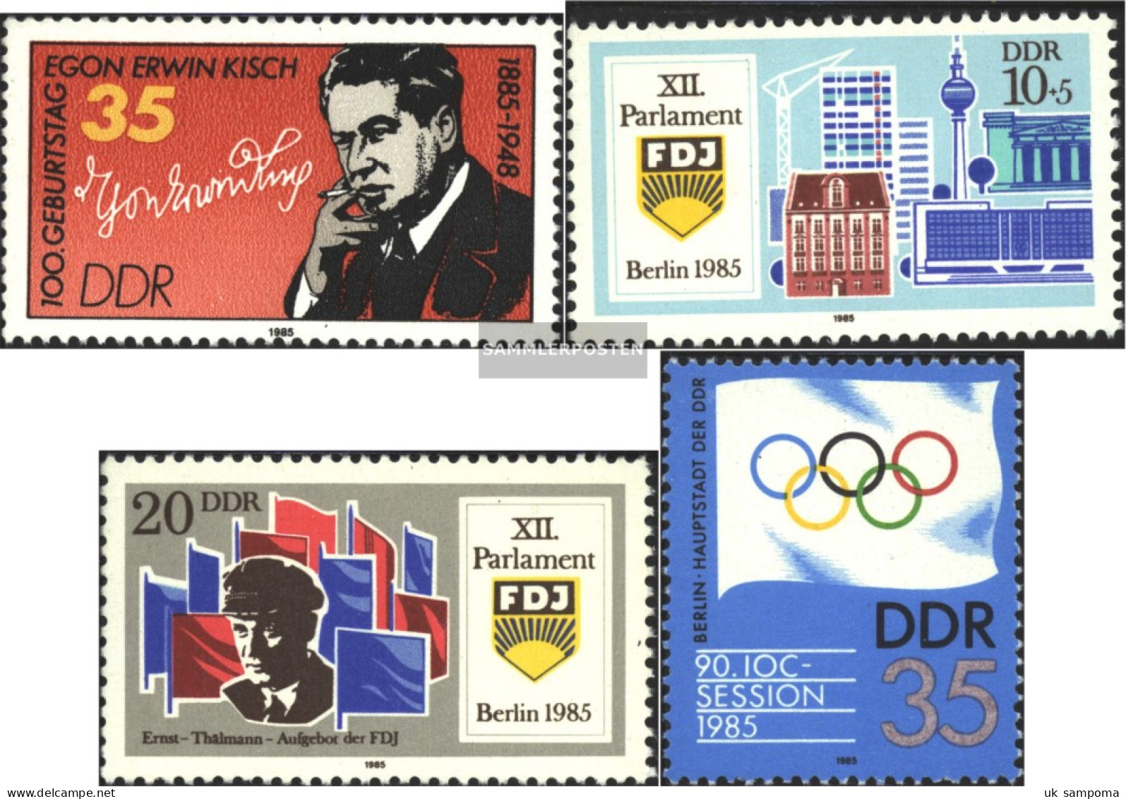 DDR 2940,2947-2948,2949 (complete.issue) Unmounted Mint / Never Hinged 1985 Special Stamps - Ongebruikt