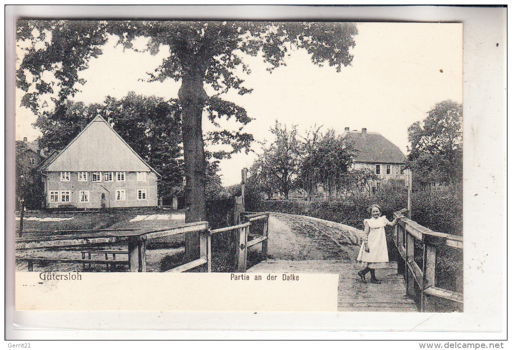 4830 GÜTERSLOH, Partie An Der Dalke, 1906 - Guetersloh