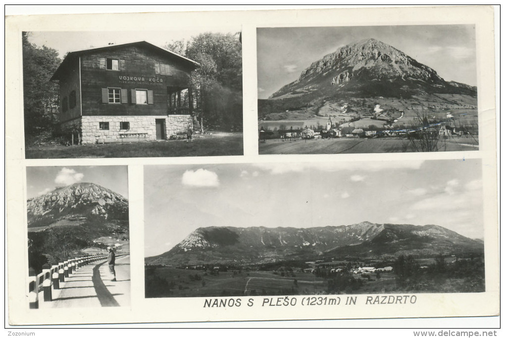 NANOS S PLESO IN RAZDRTO, VOJKOVA KOCA , Old Postcard - Slovenia