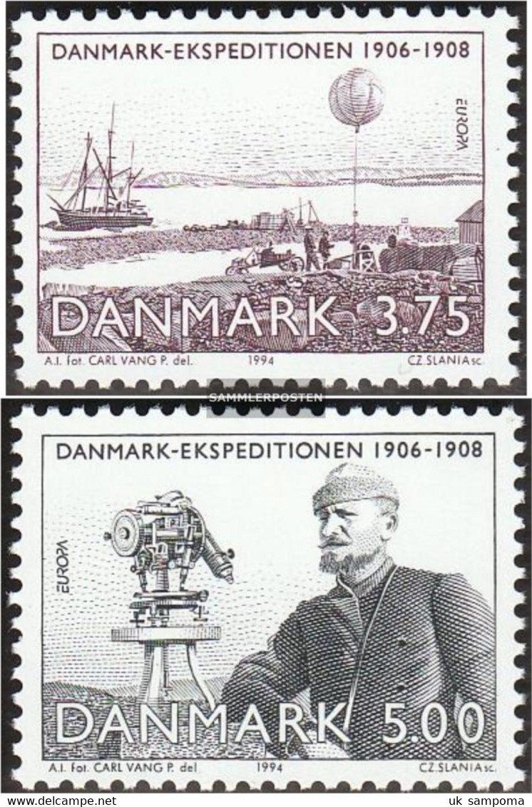 Denmark 1077-1078 (complete Issue) Unmounted Mint / Never Hinged 1994 Discoveries And Inventions - Ungebraucht