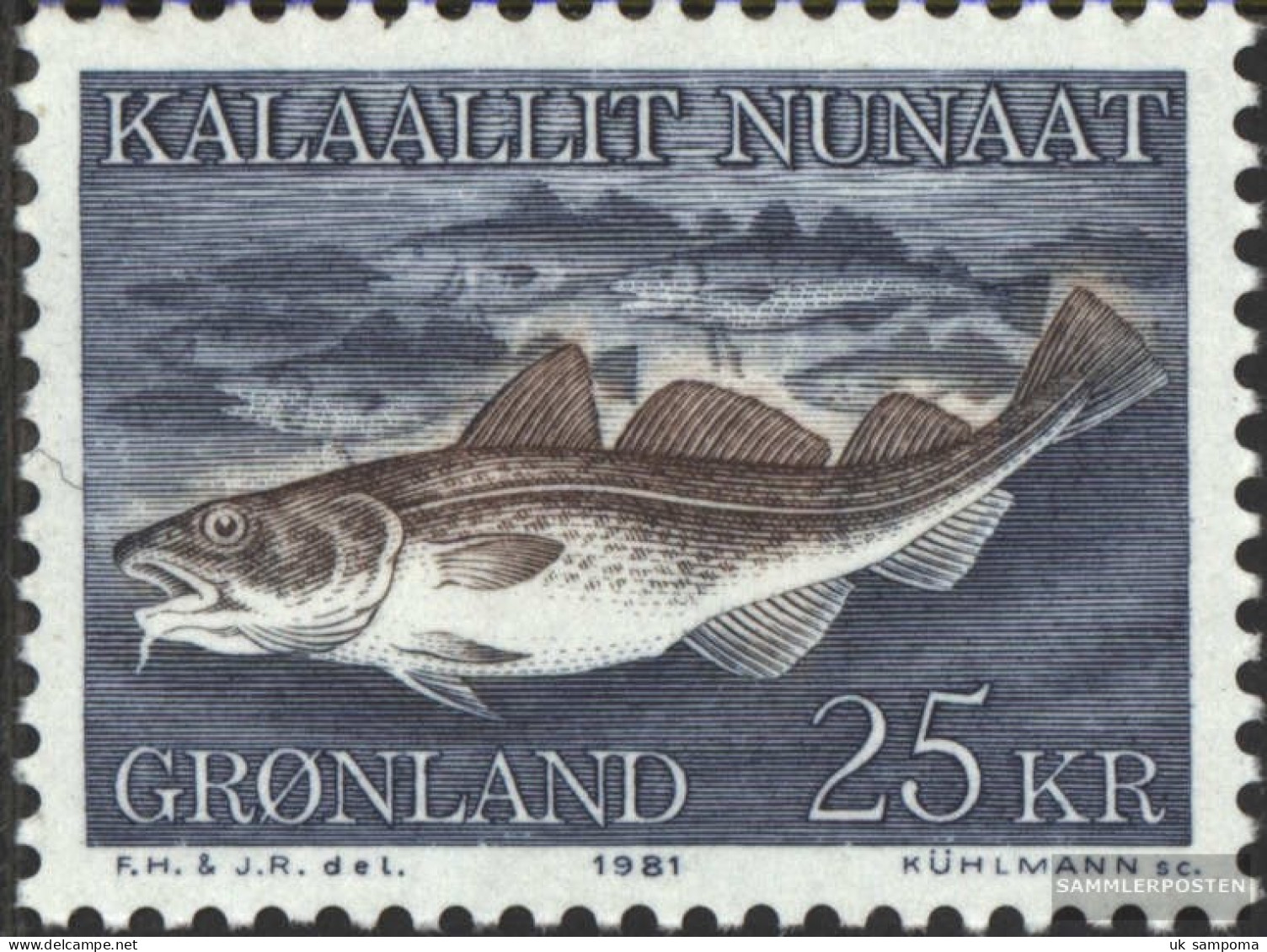 Denmark - Greenland 129 (complete Issue) Unmounted Mint / Never Hinged 1981 Dorsch - Ungebraucht