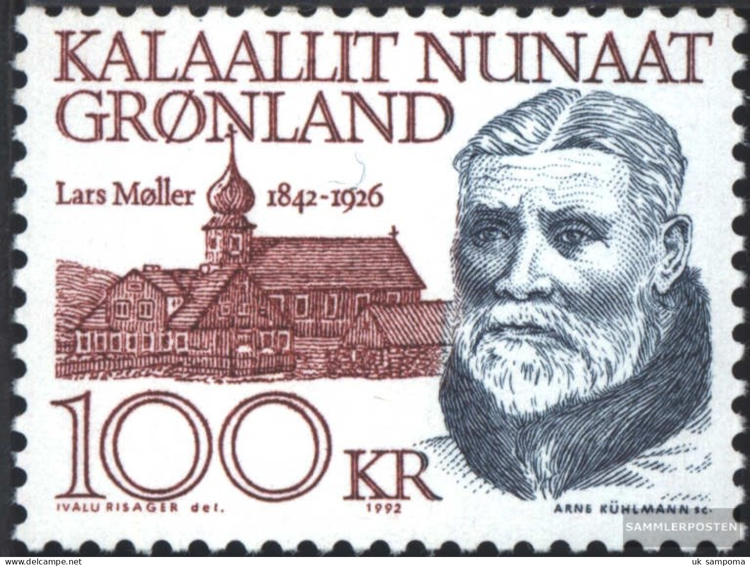 Denmark - Greenland 227 (complete Issue) Unmounted Mint / Never Hinged 1992 150. Birthday Lars Moeller - Neufs