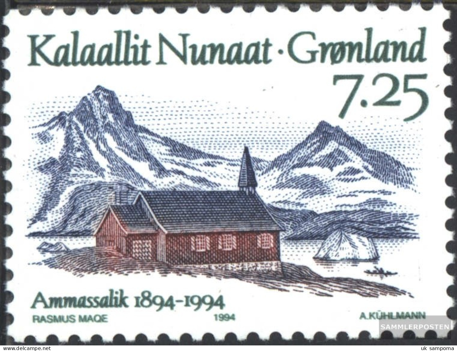 Denmark - Greenland 245 (complete Issue) Unmounted Mint / Never Hinged 1994 100 Years Ammassalik - Unused Stamps