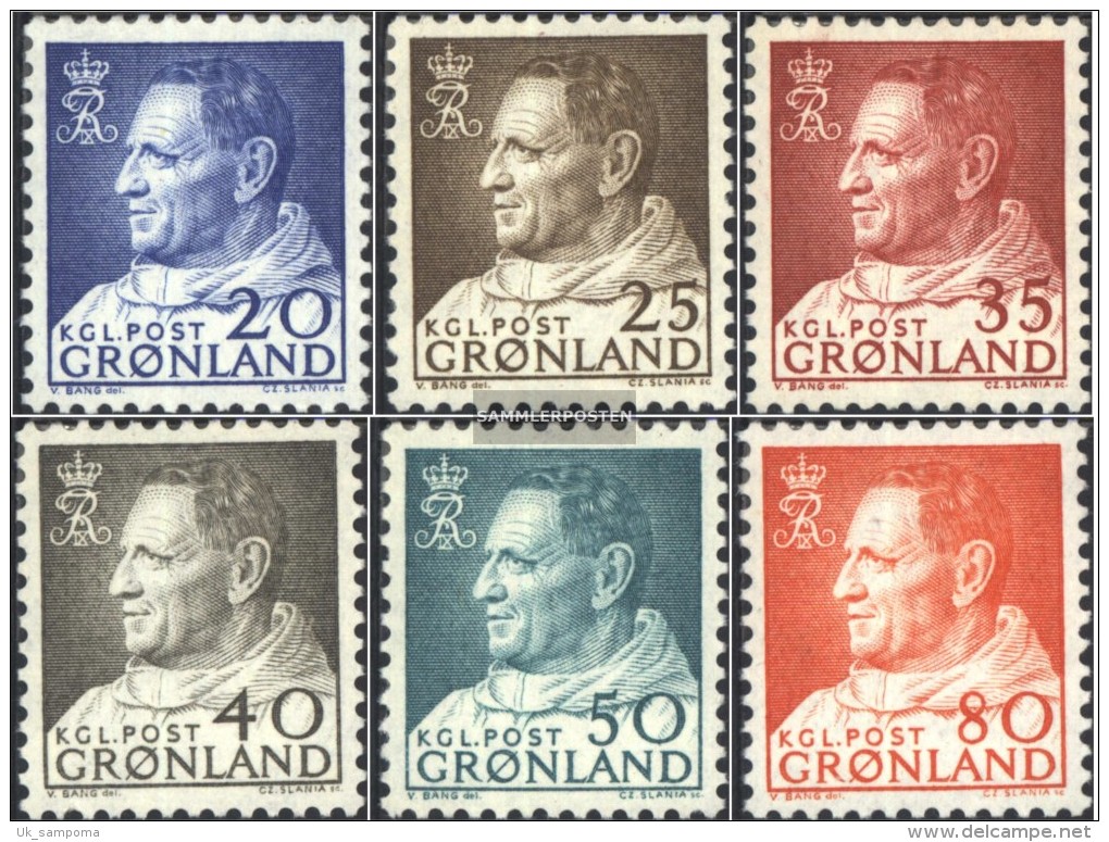 Denmark - Greenland 52-57 (complete Issue) Unmounted Mint / Never Hinged 1963 King Frederik IX. - Ungebraucht