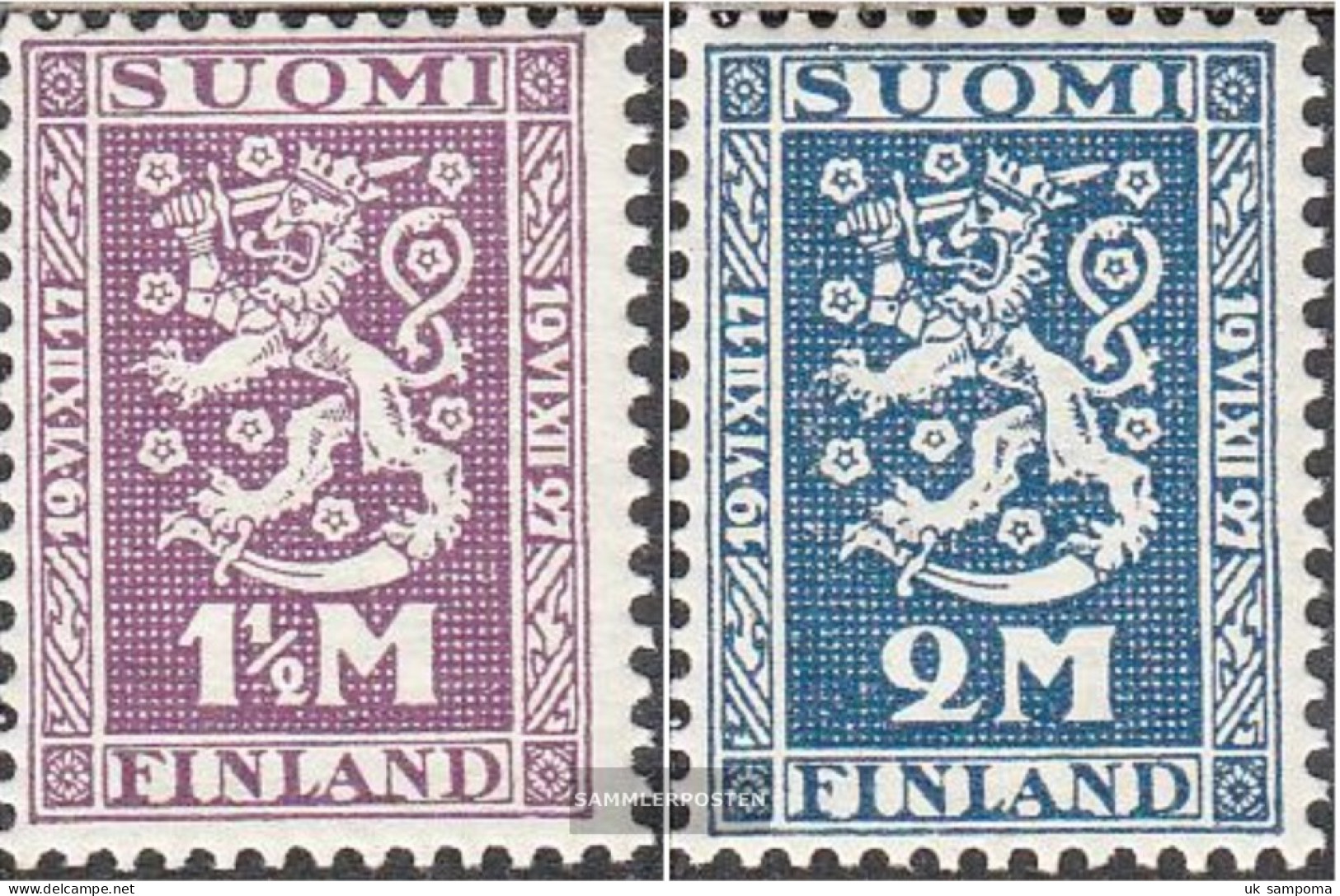 Finland 126W-127W (complete Issue) Unmounted Mint / Never Hinged 1927 National Foundation - Neufs