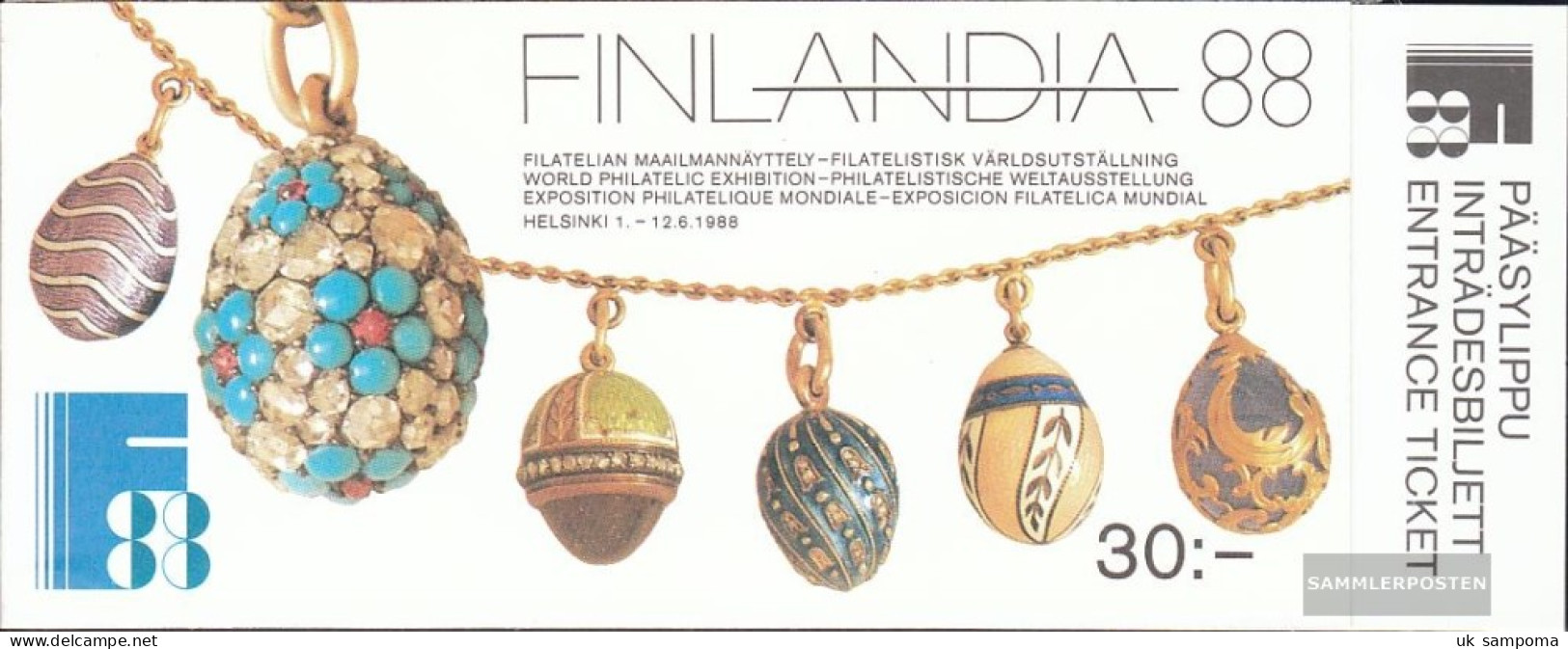 Finland MH21 (complete Issue) Unmounted Mint / Never Hinged 1988 FINLANDIA 88 - Carnets